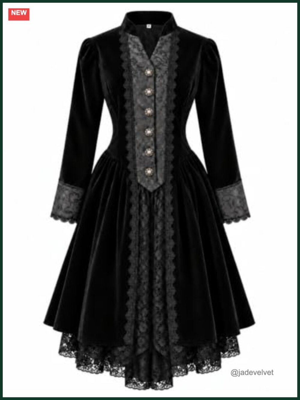 Velvet Victorian Pirate Tailcoat Steampunk Cosplay Jacket
